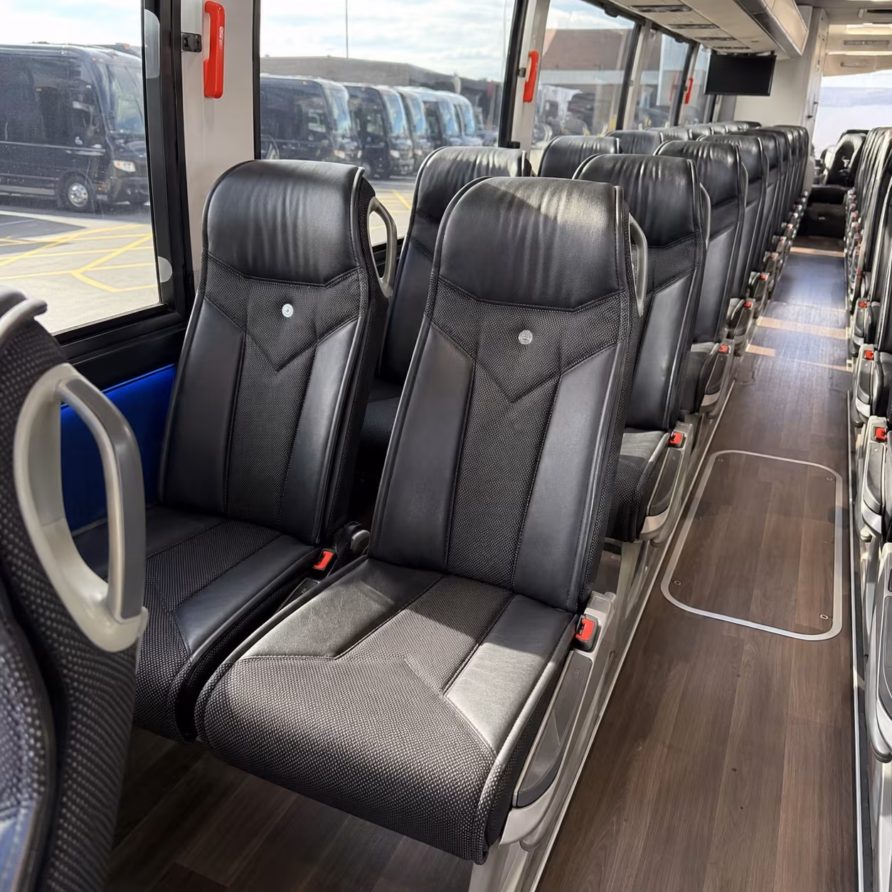 mountain view charter bus services interior